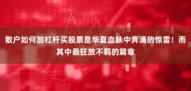 散户如何加杠杆买股票是华夏血脉中奔涌的惊雷！而其中最狂放不羁的篇章